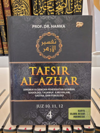 Tafsir al-Azhar Jilid 4 (Diperkaya dengan Pendekatan Sejarah, Sosiologi, Tasawuf, Ilmu Kalam, Sastra dan Psikologi)
