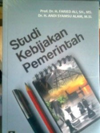 Studi Kebijakan Pemerintah