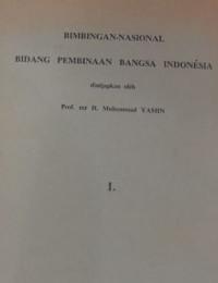 Bimbingan-Nasional: Bidang Pembinaan Bangsa Indonesia