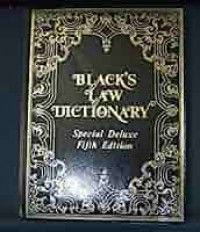 Black's Law Dictionary Special Deluxe Fifth Edition