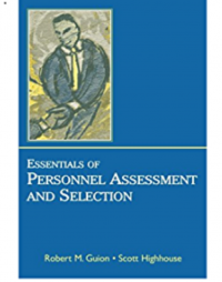Esssentials Of Personnel Assessment And Selection
