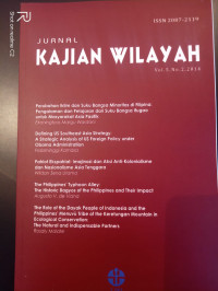 Jurnal Kajian Wilayah: Perubahan Iklim Dan Suku Bangsa Minoritas Di Filipina, Pengalaman Dan Pelajaran Dari Suku Bangsa Ifugao Untuk Masyarakat Asia Pasifik